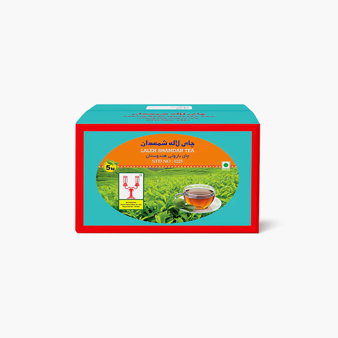 چای سیاه باروتی دو لاله شمعدان