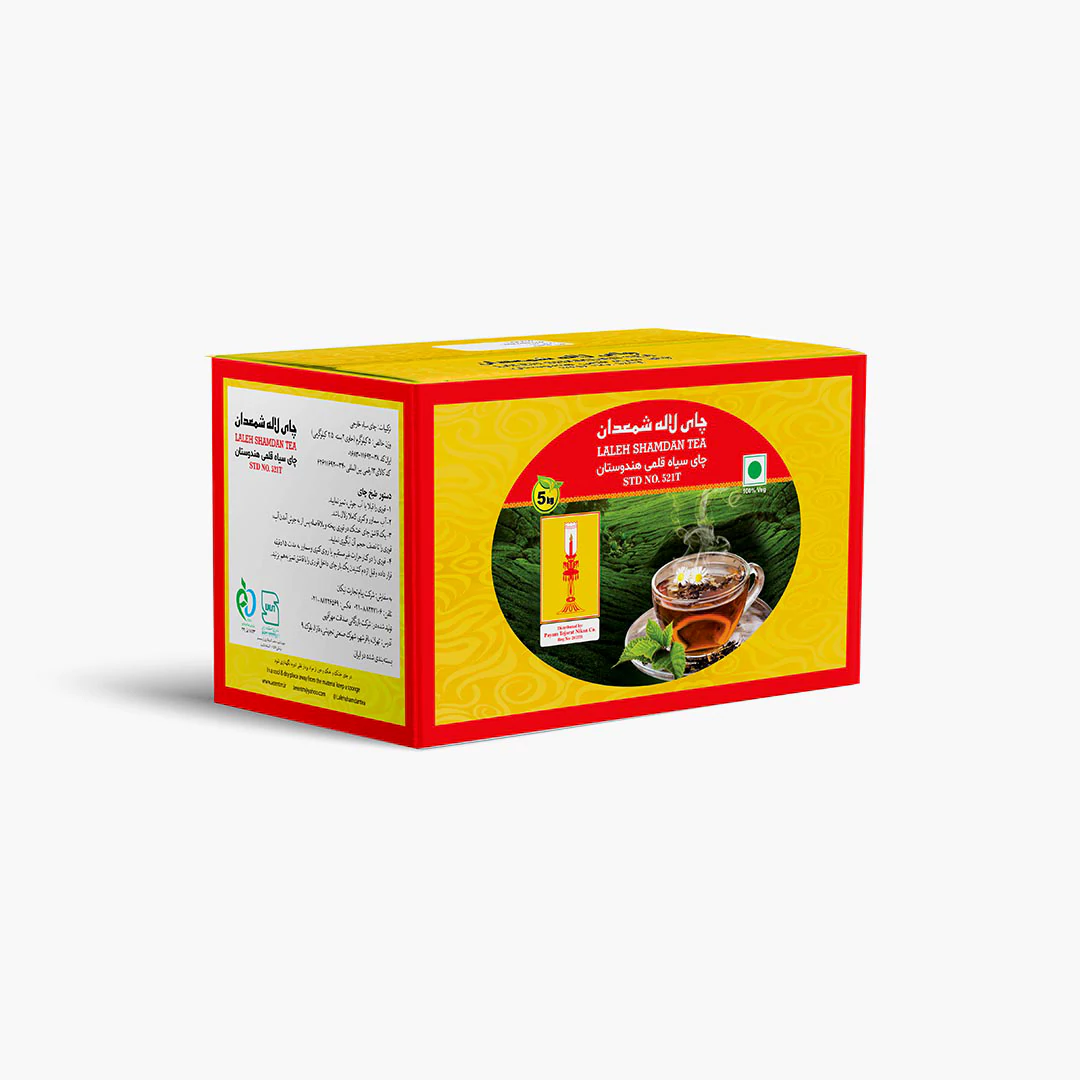 چای سیاه قلمی یک لاله شمعدان